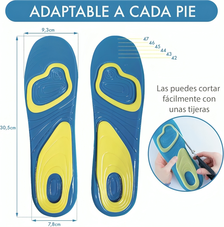 Plantillas Ortopédicas Mujer – Soporte & Alivio (38-42)